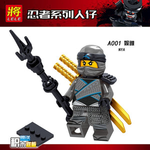 1pcs Ninja Kai Cole Jay Zane Lloyd Nya Mini action Figures Building Blocks Kids Toy Gift Compatible Legoingly Ninjagoed For Kids