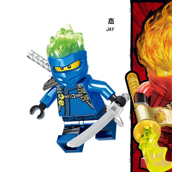 1pcs Ninja Kai Cole Jay Zane Lloyd Nya Mini action Figures Building Blocks Kids Toy Gift Compatible Legoingly Ninjagoed For Kids