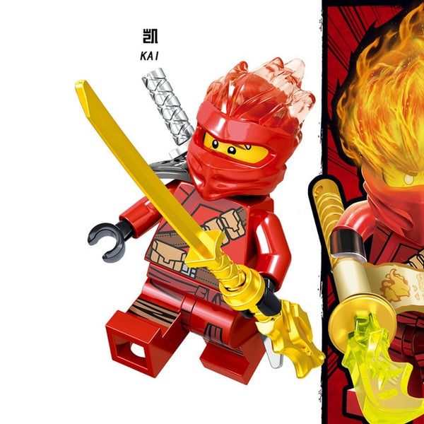 1pcs Ninja Kai Cole Jay Zane Lloyd Nya Mini action Figures Building Blocks Kids Toy Gift Compatible Legoingly Ninjagoed For Kids