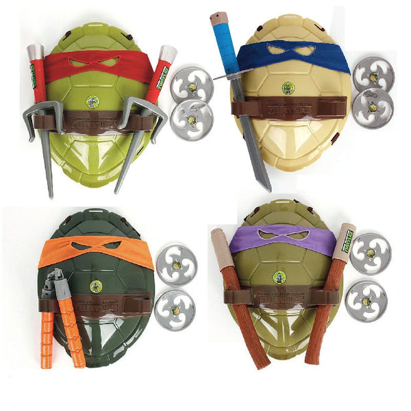 Fun Anime Movie Cartoon Ninja Toys Turtles Armor Weapons Leo Raph Mikey DonFigure Cosplay Shell Props