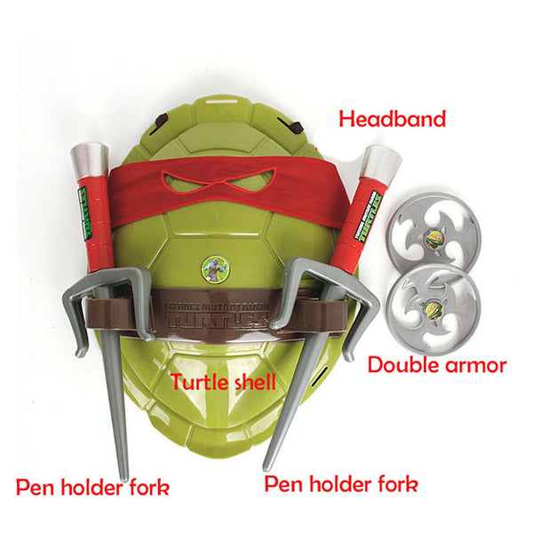 Fun Anime Movie Cartoon Ninja Toys Turtles Armor Weapons Leo Raph Mikey DonFigure Cosplay Shell Props