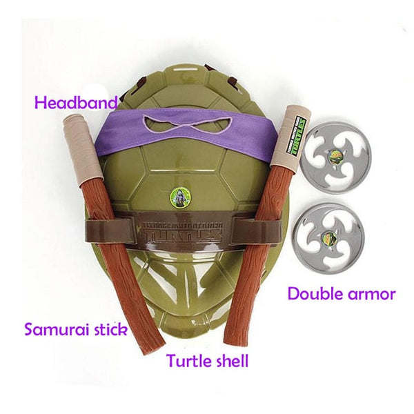 Fun Anime Movie Cartoon Ninja Toys Turtles Armor Weapons Leo Raph Mikey DonFigure Cosplay Shell Props