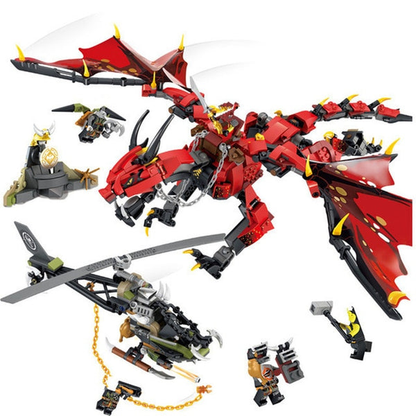 Ninja Temple DIY Building Block Sets 737pcs Educational Toys for Children Compatible Legoinglys Ninjagoes