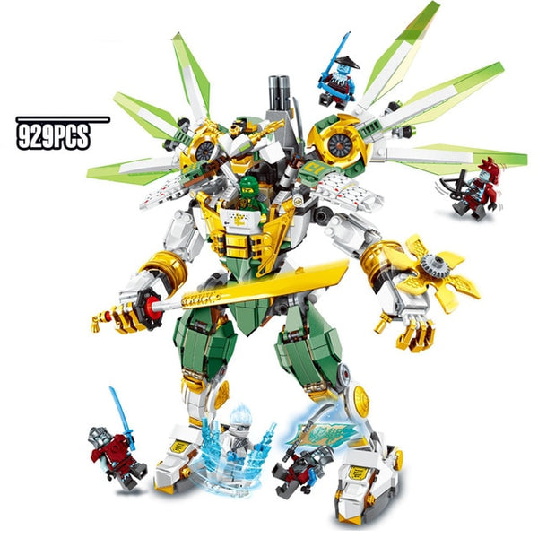 2019 New 929pcs Ninja Lloyd Titan Mech Mech DIY Building Block educational Compatible legoinglys ninjagoed Toys for children