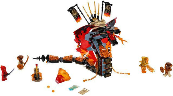 2019 New Ninja Series Bricks Fire Fang Compatible Legoingly Ninjagoing 70674 70671 70672 Building Blocks Toys for Kids Gift